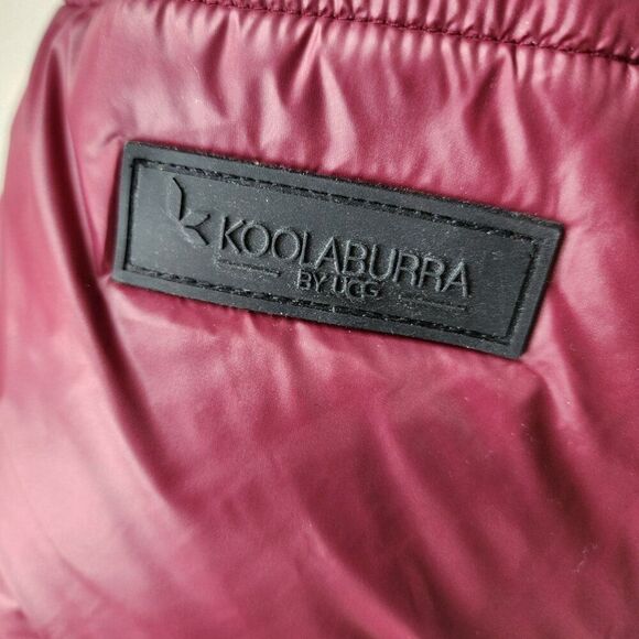 Koolaburra by Ugg Midweight Puffer with Corduroy Accents | Women's XL | Burgundy - Picture 10 of 13